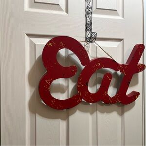 Red 'Eat' Wall Decor
